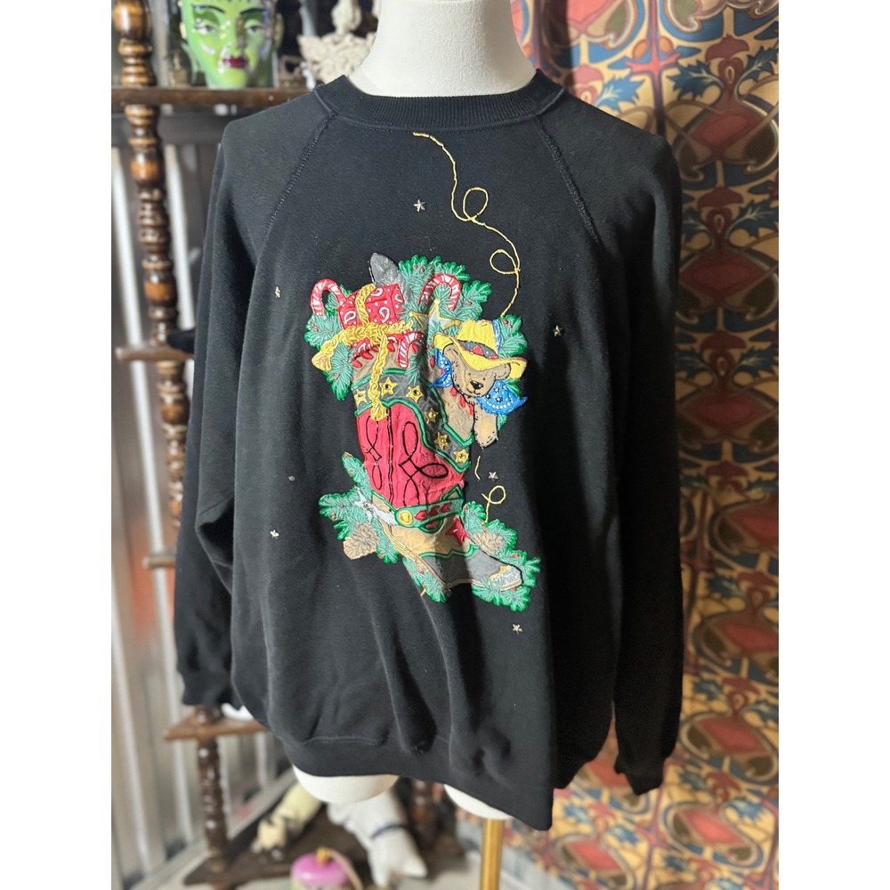Vintage Hanes Sport Christmas Graphic Sweatshirt X Large Holiday